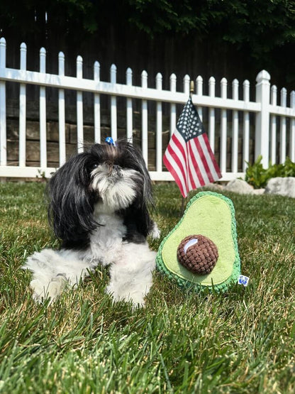 AVOCADO PLUSH DOG TOY