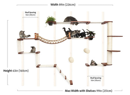 The Juggernaut - Indoor Cat Playground for Wall