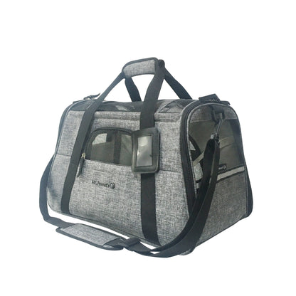 Mr. Peanut's Copper Series Airline Compliant Pet Carrier, Tall Profile Soft Sided Luxury Travel Tote