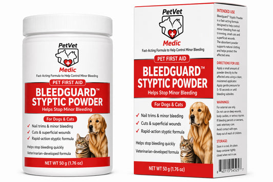 BleedGuard™ Styptic Powder for Dogs, Cats & Small Pets 1.76 oz