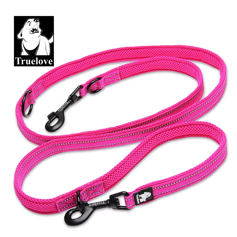 TrueLove TLL2411  -7 in 1 Multi-Function Leash Multiple Features for Convenient Pet Walking and Control