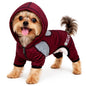 Pet Life ®  Active 'Fur-Breeze' Medium-weight 4-Way-Stretch Full Body Hooded Dog Yoga sweater