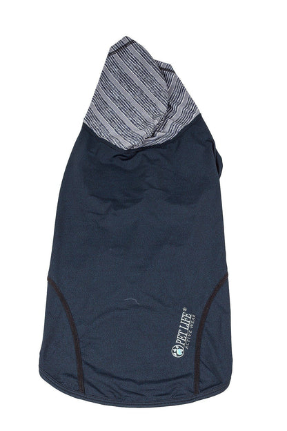 Pet Life ® Active 'Pull-Rover' 4-Way Stretch Sleeveless Fitness Yoga Dog T-Shirt Hoodie