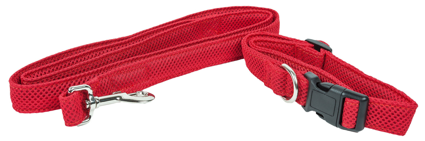 Pet Life ® 'Aero Mesh' 2-In-1 Breathable and Adjustable Dual-Sided Mesh Dog Leash and Collar