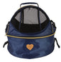 Pet Life ®  'Air-Venture' Dual-Zip Airline Approved Panoramic Circular Travel Pet Dog Carrier