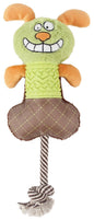 Pet Life ® 'All-in-Fun' Nylon and Rope Squeaking Rubber Rope and Plush Dog Toy