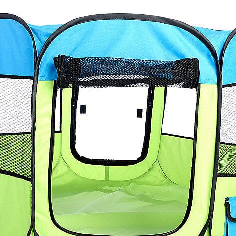 Pet Life ® 'All-Terrain' Lightweight Easy Folding Wire-Framed Collapsible Travel Pet Dog Playpen crate