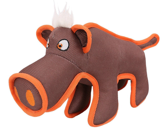 Pet Life ® 'Dura-Chew' Plush Animal Nylon Squeaker Dog Toy
