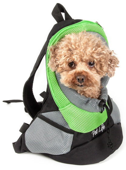 Pet Life ® 'Bark-Pack' Travel On-The-Go Hand's Free Sporty Performance Pet Dog Backpack Carrier