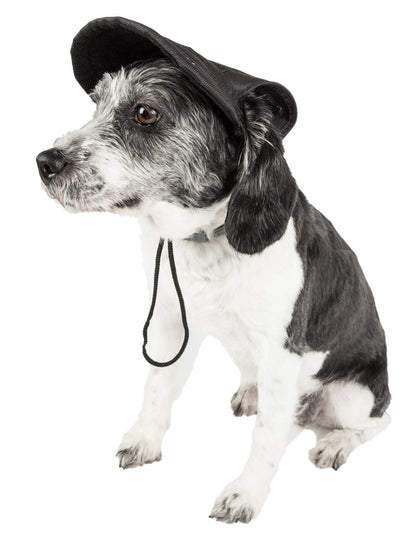 Pet Life ®  'Cap-Tivating' UV Protectant Adjustable Fashion Dog Hat Cap