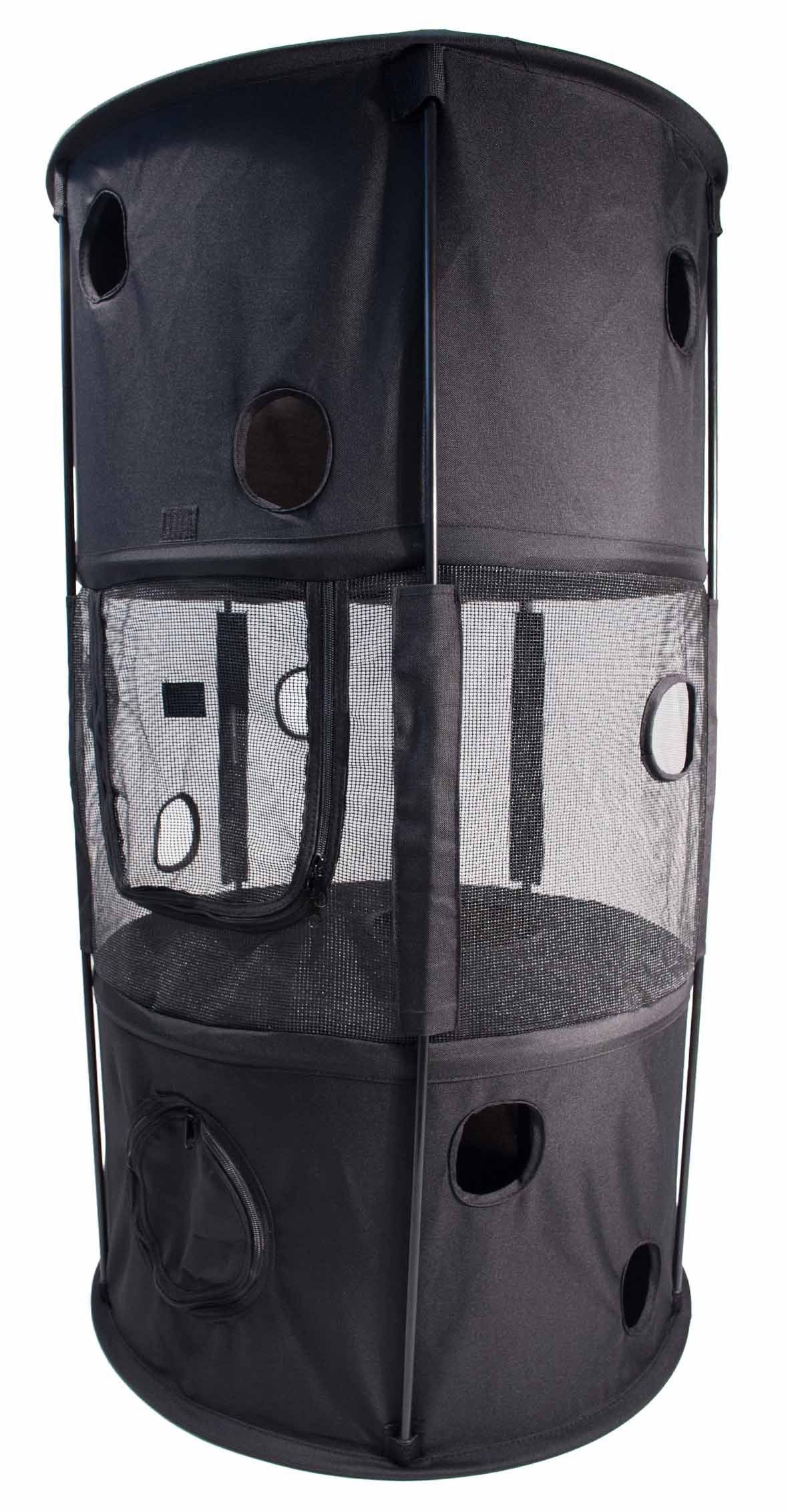 Pet Life ® 'Climber-Tree' Play-Active Travel Collapsible Lightweight Kitty Cat Tree House Lounger