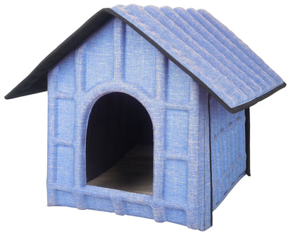 Pet Life ® 'Collapsi-Pad' Folding Lightweight Travel Pet House with inner Mat