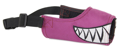 Pet Life ® 'Funimation' Animated Nylon Mesh Protective Travel Anti-Bark Dog Muzzle