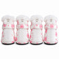 Pet Life ® Fur-Comfort 3M Insulated Fashion Fur and PVC Waterproof Winter Dog Boots - Set of 4