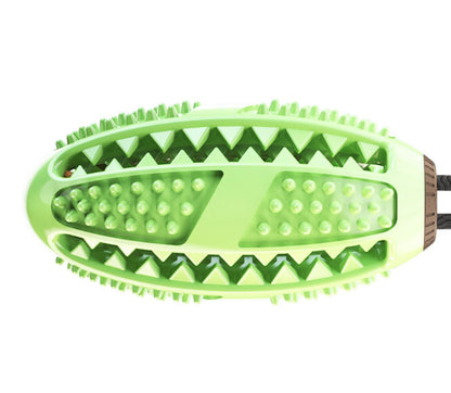 Pet Life ® 'Grip N' Play' Treat Dispensing Football Shaped Suction Cup Dog Toy