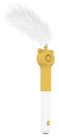 Pet Life ® 'KITIQUE" 3-in-1 Retractable and Extendable Feathered and Laser Wand Kitty Cat Teaser