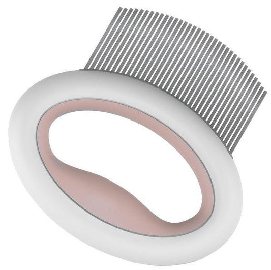 Pet Life ® 'Knuckler' Handheld Travel Flexible Grooming Pet Rake Comb