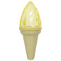 Pet Life ® 'Lick & Gnaw' Ice Cream Cone Freezable and Chewable Tossing Waterproof Floating Pet Dog Toy w/ Insertable Treat pocket