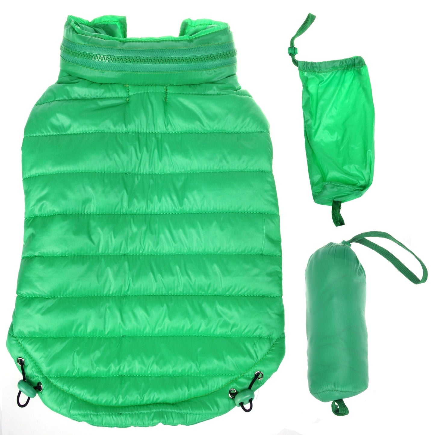 Pet Life ® Lightweight Adjustable and Collapsible 'Sporty Avalanche' Dog Coat w/ Pop-out Zippered Hood