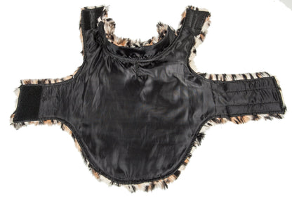 Pet Life ®  Luxe 'Poocheetah' Cheetah-Spotted Designer Mink Fur Dog Coat