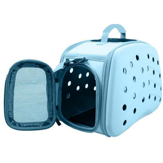Pet Life ® 'Narrow Shelled' Perforated Lightweight Collapsible Military Grade Fashion Designer Travel Pet Dog Carrier Crate