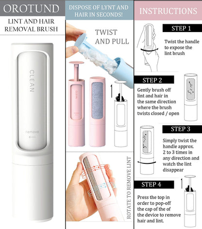 Pet Life ® 'Orotund' Magical Lint and Pet Hair Removal Brush