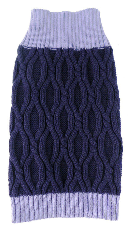 Pet Life ® Oval Weaved Heavy Knitted Fashion Designer Dog Sweater