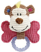 Pet Life ® 'Paci-Plush' Plush Squeaking and Rubber Teething Newborn Puppy Dog Toy