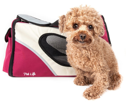 Pet Life ® 'Phenom-Air' Airline Approved Collapsible Fashion Designer Pet Dog Carrier