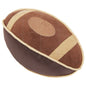 Pet Life ® 'Pugskin' Durable Oxford Nylon and Mesh Plush Squeaky Football Dog Toy