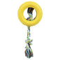 Pet Life ® Rubberized Chew Jute Rope and Tire Pet Dog Toy