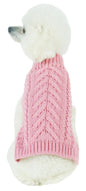 Pet Life ® 'Swivel-Swirl' Heavy Cable Knitted Fashion Designer Dog Sweater
