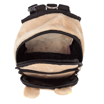 Pet Life ® 'Teddy Tails' Dual-Pocketed Animated Fashion Dog Harness Backpack