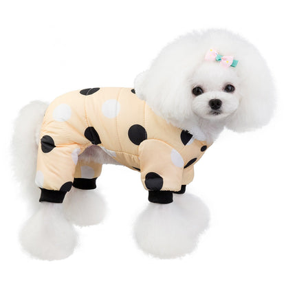 Big Polka Dot Snowsuit Jumpsuit