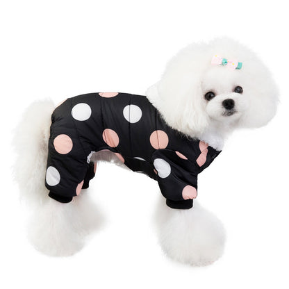 Big Polka Dot Snowsuit Jumpsuit