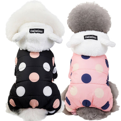 Big Polka Dot Snowsuit Jumpsuit
