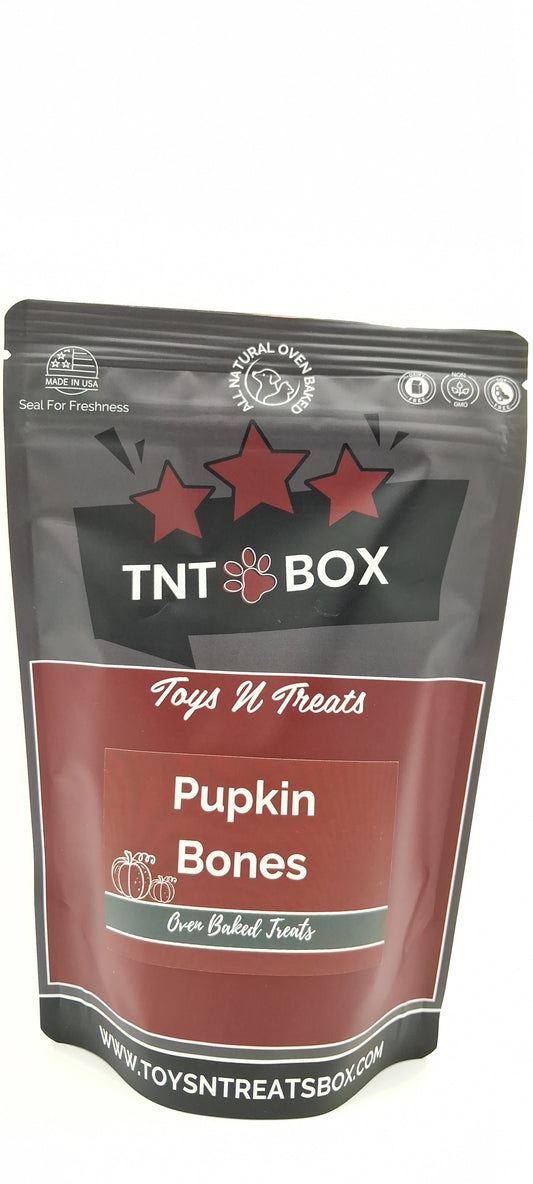 Pumpkin Bones Dog Treats - All Natural Oven Baked