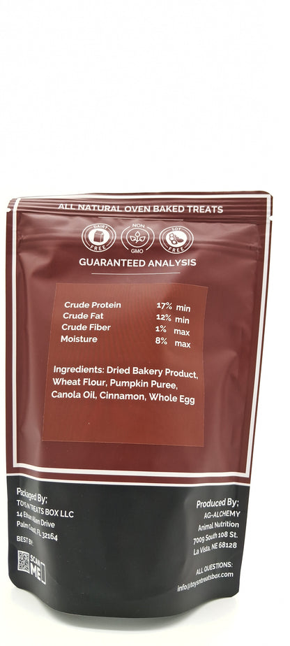 Pumpkin Bones Dog Treats - All Natural Oven Baked