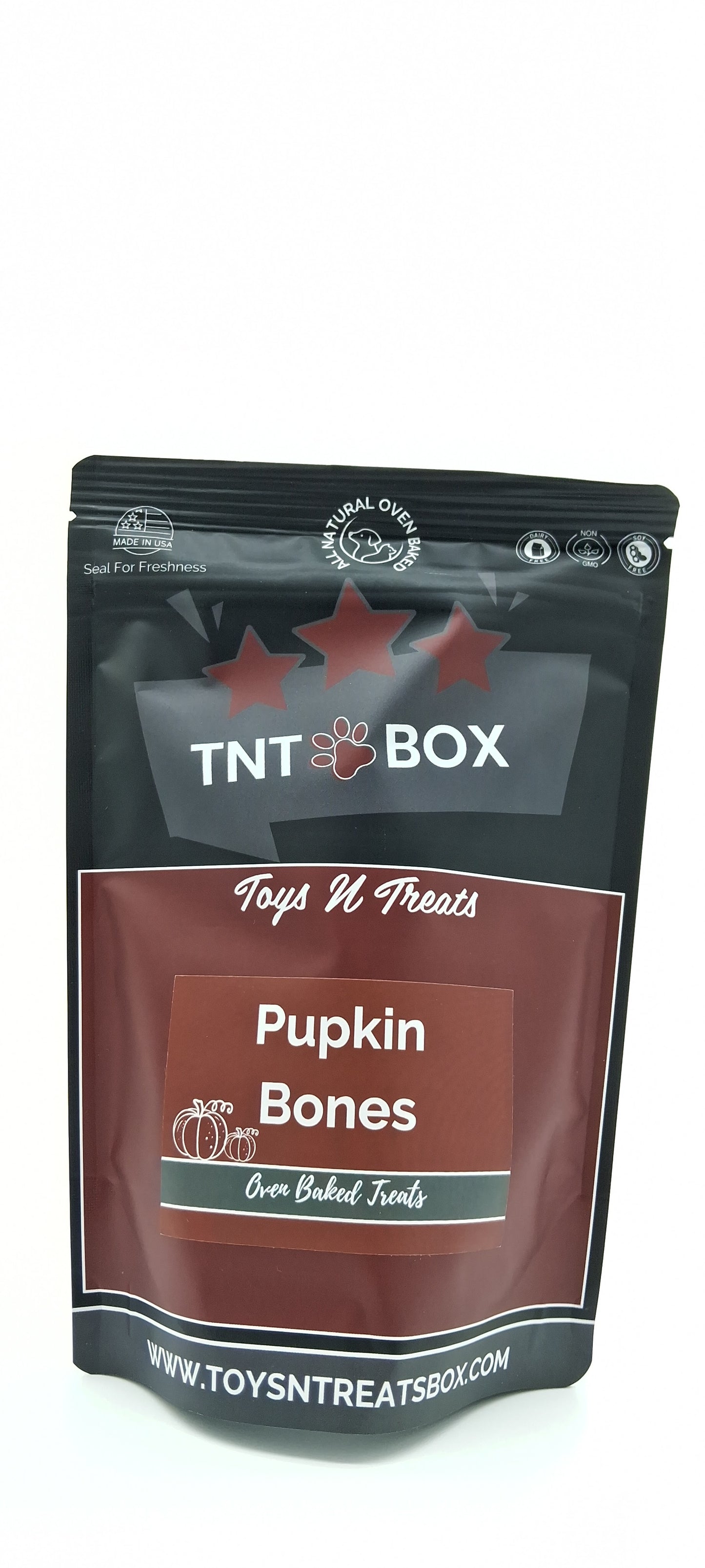 Pumpkin Bones Dog Treats - All Natural Oven Baked