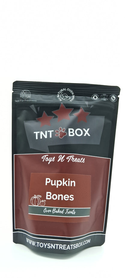 Pumpkin Bones Dog Treats - All Natural Oven Baked