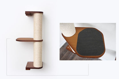 Wall Mounted Cat Climbing Pole - Sisal