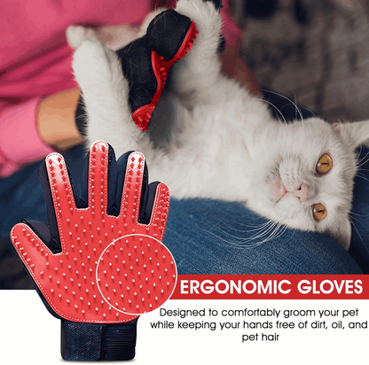 Silicone Pet Grooming Gloves – Fur Remover Mittens, 1 Pair