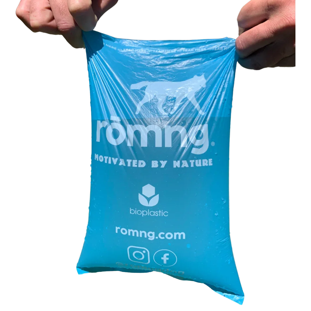 bio-based dog poop bags + bamboo dispenser 450 count