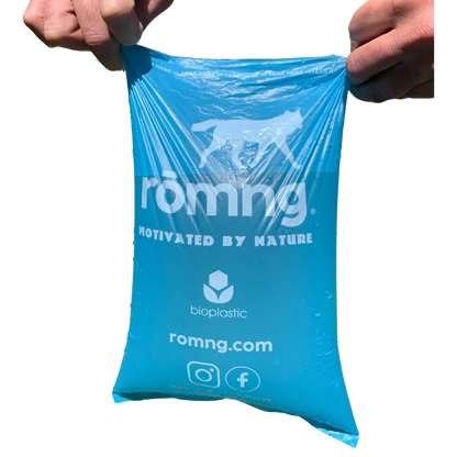 bio-based dog poop bags + bamboo dispenser 450 count