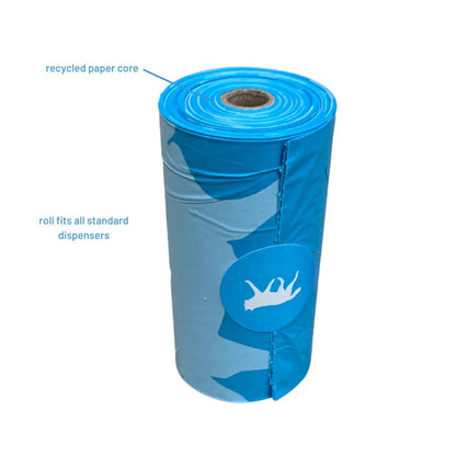 Bio-Based Poop Bag Bundle with Bamboo Dispenser + Hemp Rope Tug Toy | rōmng