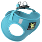 EcoBark Step In Dog Harness - XXXS to Medium Breeds- Reflective Soft Mesh Harness for Teacup, Small Dogs and Puppies / Sky Blue