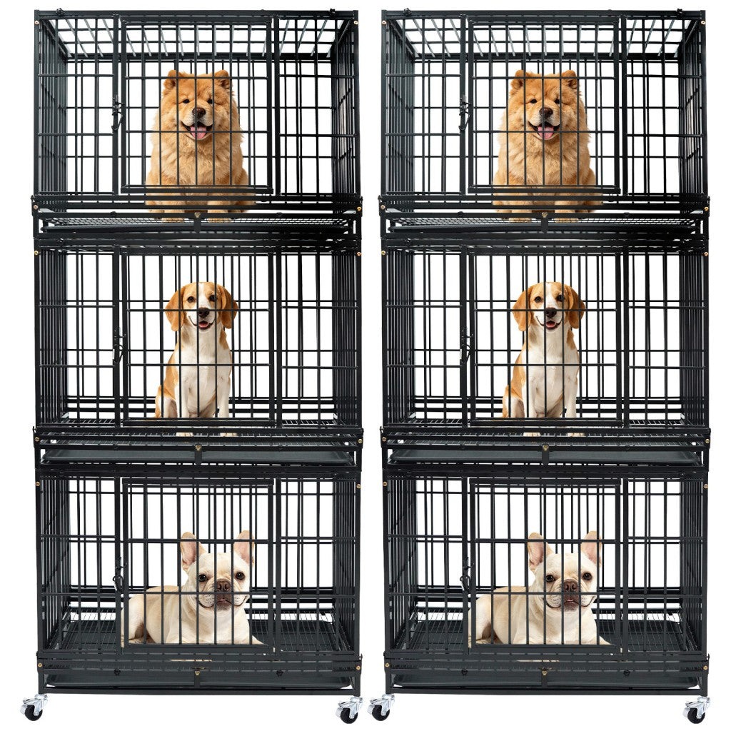 37" Stackable Heavy Duty Dog Kennel 371D04