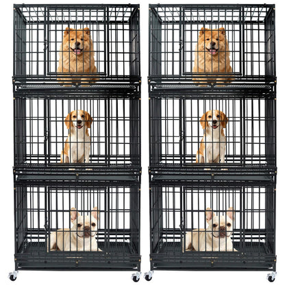37" Stackable Heavy Duty Dog Kennel 371D04