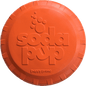 Bottle Top Flyer Rubber Frisbee for Dogs | Orange | Vet Approved | USA Made