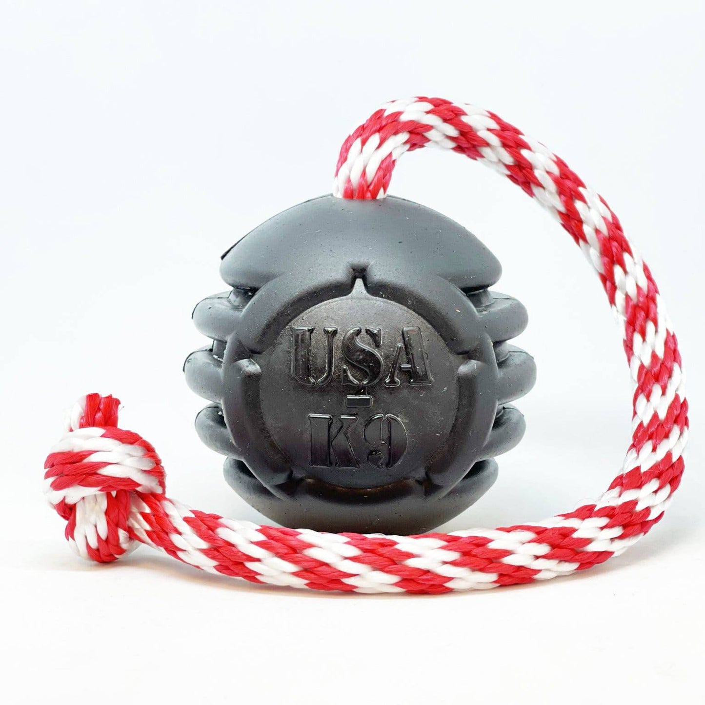 USA-K9 Magnum Stars and Stripes Rubber Dog Toy | K9 Handler Reward Toy | USA Made